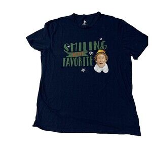 ELF Movie T-shirt Buddy Smiling Is My Favorite Christmas Size XL Graphic